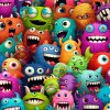 Cute Monsters 02 Seamless Patterns (5) kopie