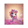 panel úplet unicorn s květy