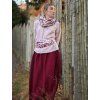Dlouhá sukně mušelínová - Bordo