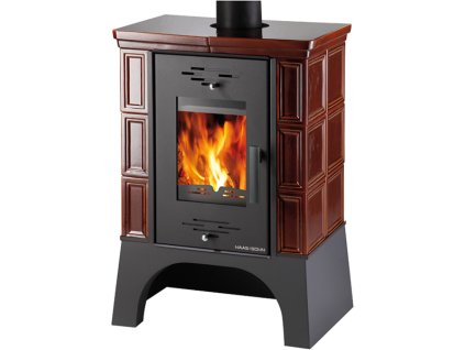Haas+Sohm EBOLI, kachle hnědá, podstavec černý