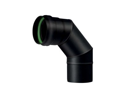 kourovod koleno peletova kamna prumer 80 90 cerny matny smalt