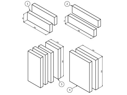 sada šamotů HS Flamingo