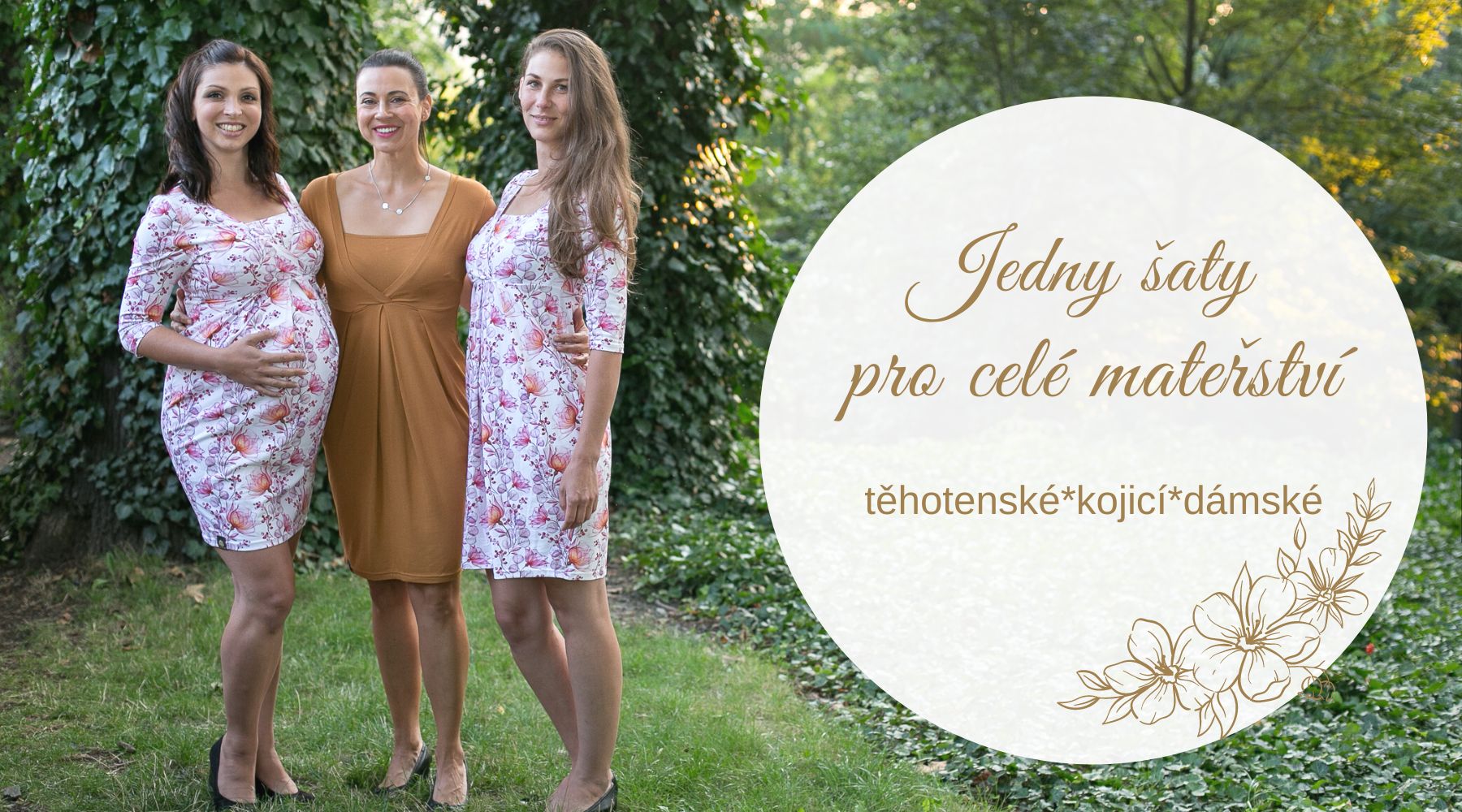 Těhotenské a kojící šaty