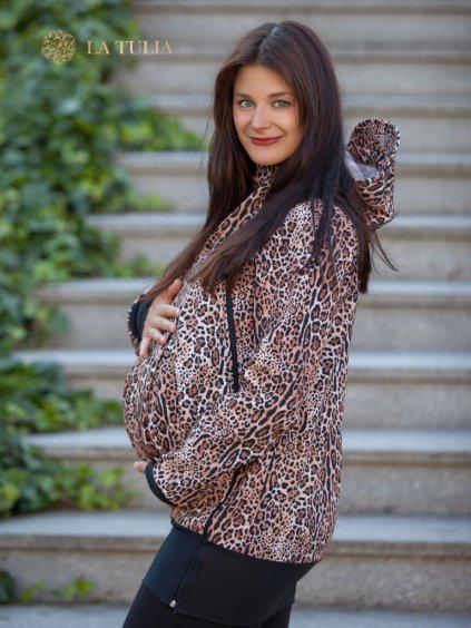 3v1 Těhotenská / nosící / dámská. Leopard hnědý