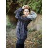 La Tulia nosící bunda glamour šedý ornament 2021 (2)