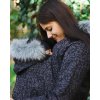 Nosicí bunda Glamour šedý ornament La Tulia (2)