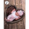 Novorozenecký set čepička s uzlem a dupačky dárek pro miminko Baby shower Taška do porodnice La Tulia (8)