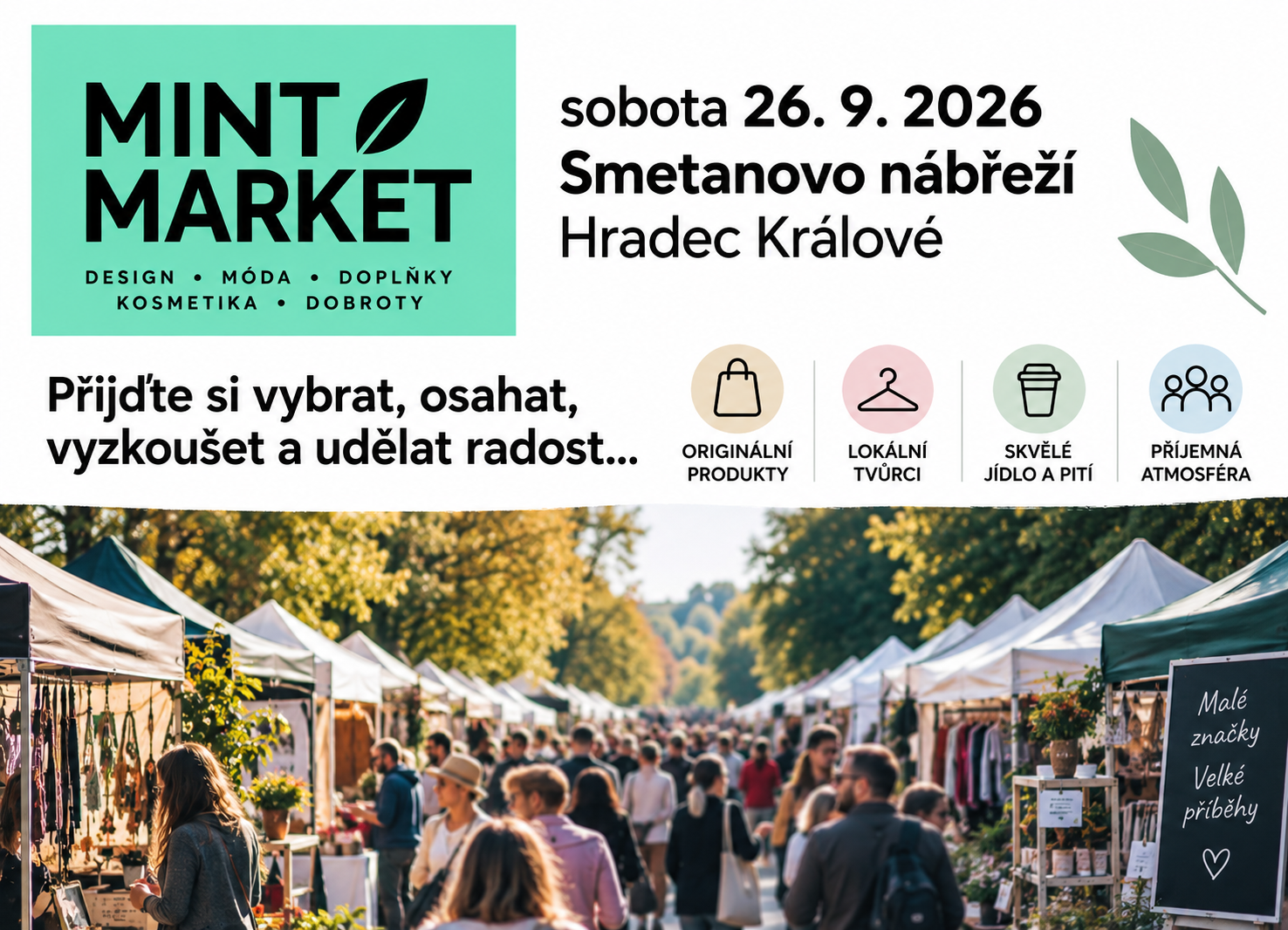 Přijďte za námi na Hradecký MINT Market