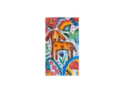 Ručník Psí radost 30x50 cm laufernice