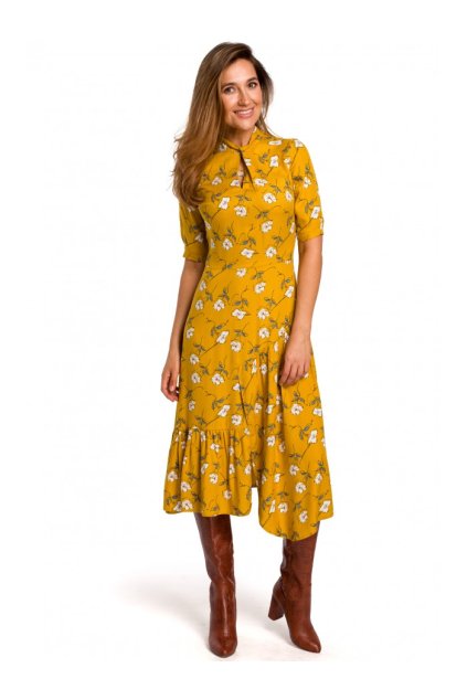 Pestré šaty s květinovým vzorem