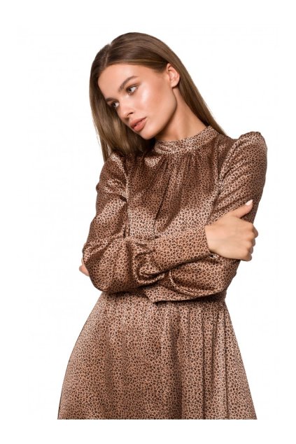 Maxi šaty s leopardím vzorem