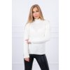 Sveter s vysokým krkom ecru
