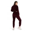 Sametové joggery s ozdobným lemováním