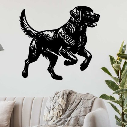 Dřevěný obraz psa