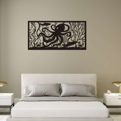 Dřevěný obraz - svět pod hladinou moře