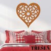 dřevěné srdce na zeď