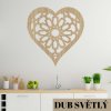 dřevěné srdce na zeď
