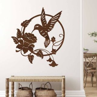 🌳Dřevěný obraz kolibříka na stěnu. Najdete na našem eshopu Lauru.cz ❤️