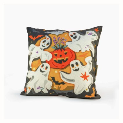 Halloweensky vonný vankúš - Duch 30 x 30 cm