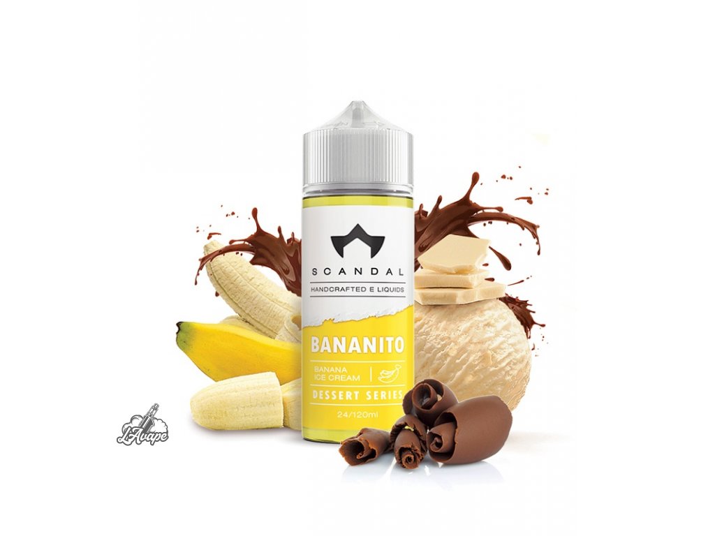Příchuť SNV 24 ml v 120ml lahvičce - Scandal Flavors Dessert Series Bananito. lavape.cz