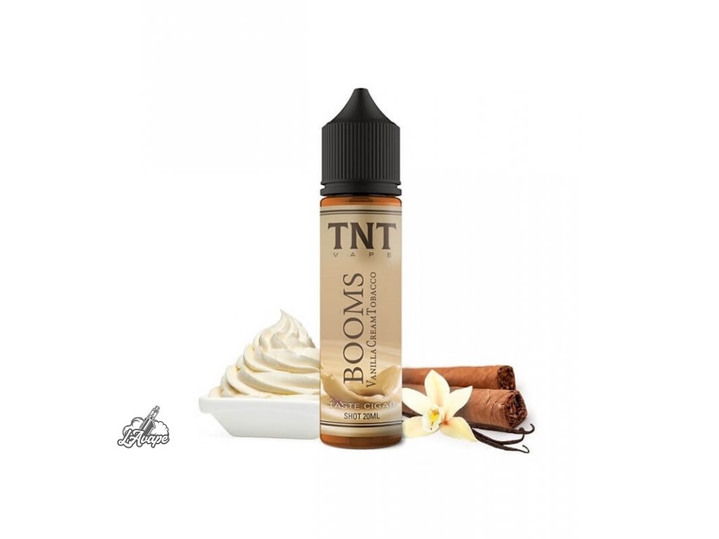Příchuť SNV 20 ml v 60ml lahvičce - TNT Vape Booms Vanilla Cream Tobacco 20/60ml. lavape.cz