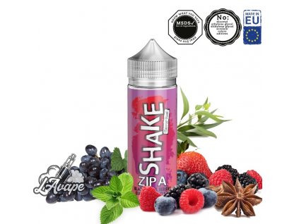 Příchuť 24ml v 120ml lahvičce - AEON SHAKE Zipa. Profil: tmavé bobule, jahody, hrozno, chladivé. LAVAPE.CZ