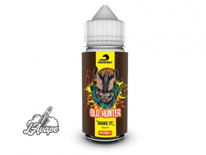 Příchuť 20 ml v 120 ml lahvičce -Red Wolf Old Hunter. Klasický tabák. lavape.cz