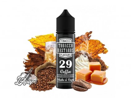 Flavormonks Tobacco Bastard No. 29 Coffee - No.29 je nasládlá tmavá pražená káva se smetanou, karamelem, kapkou whiskey a jemným tabákem. Unikátní liquid! - lavape.cz