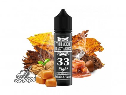 Flavormonks Tobacco Bastard No. 33 Light - Klasická lehká tabáková příchuť s ořechy a opečeným karamelem. - lavape.cz