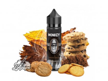 Monkey Liquid Bacco Crack - netradiční kombinace tabákového aroma a intezivní sladké sušenky. Návyková kombinace, kterou musíte vyzkoušet. - lavape.cz
