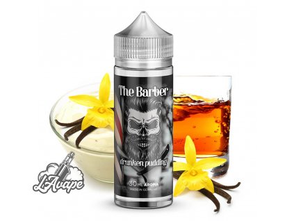 Příchuť KAPKAS FLAVA The Barber Drunken Pudding 30 ml v 120 ml lahvičce. lavape.cz