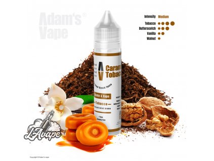 Příchuť SNV 12 ml v 60ml lahvičce - Adam´s Vape Caramel Tobacco SnV 12 ml