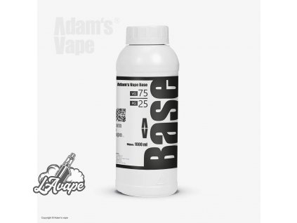 ADAM'S VAPE BASE 1000 ml 75/25 - 0mg nikotinu, objem 1 litr.