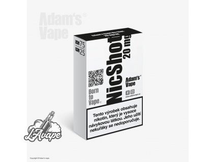 ADAM'S VAPE NICSHOT 5x10 ml 20 mg/ml, 75/25 VG/PG