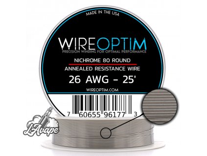 26 AWG Nichrome 80 25 Wireoptim 53642
