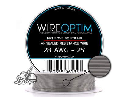 28 AWG Nichrome 80 25 Wireoptim 30329