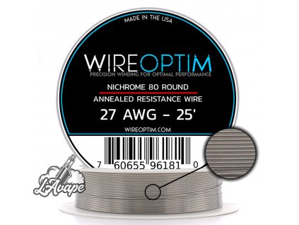 27 AWG Nichrome 80 25 Wireoptim 36057