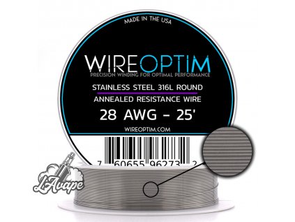 28 AWG Stainless Steel 316L 25 Wireoptim 58464