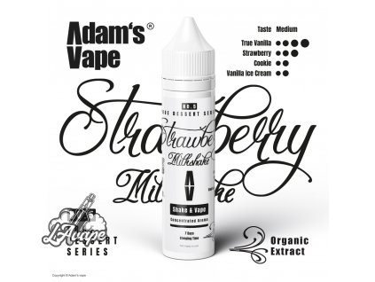 Příchuť SNV 12 ml v 60ml lahvičce - Adam´s Vape Strawberry Milkshake 12/60ml - lavape.cz