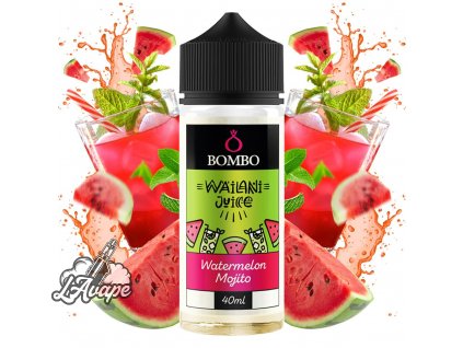 Příchuť 40ml v 120ml lahvičce - Bombo Wailani Juice Watermelon Mojito 40/120ml LAVAPE.CZ