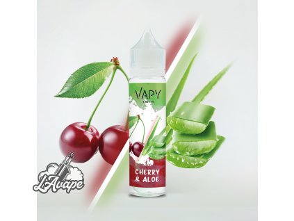 Příchuť 10ml v 60ml lahvičce - VAPY Twin Cherry Aloe 10/60ml -  LAVAPE.CZ