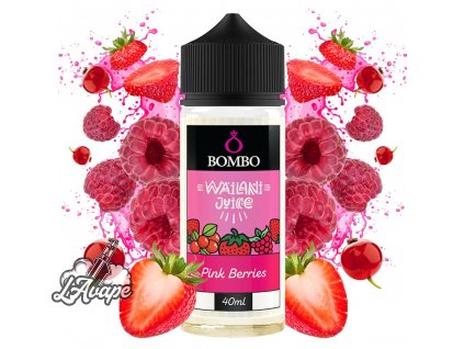 Příchuť 40ml v 120ml lahvičce - Bombo Wailani Juice Pink Berries 40/120ml LAVAPE.CZ