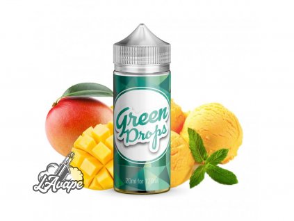 Produkt: Infamous Drops Green Drops - mango, zmrzlina, máta, 20 ml SnV - LAVAPE.CZ