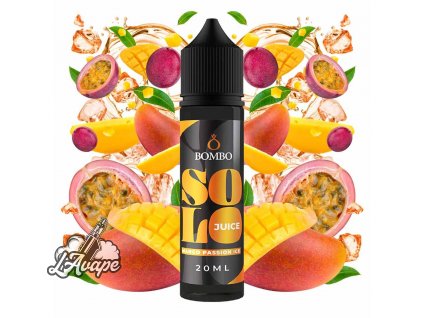 Příchuť 20ml v 60ml lahvičce - Bombo Solo Juice - Mango Passion Ice 20/60ml LAVAPE.CZ