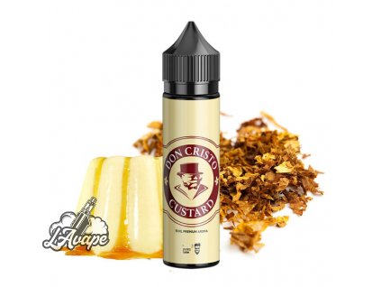 Příchuť 15 ml v 60 ml lahvičce - Don Cristo Custard. Tabák, vanilkový pudink. lavape.cz