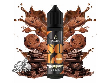 Příchuť 20ml v 60ml lahvičce - Bombo Solo Juice - Cookies Chocolate 20/60ml LAVAPE.CZ