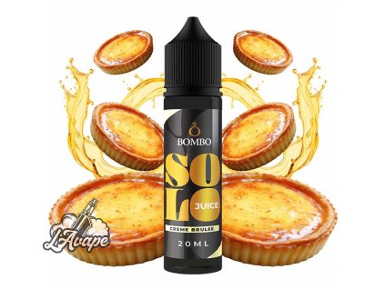 Příchuť 20ml v 60ml lahvičce - Bombo Solo Juice - Bombo Solo Juice - Creme Brulee 20/60ml LAVAPE.CZ