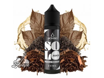 Příchuť 20ml v 60ml lahvičce - Bombo Solo Juice - Latakia Tobacco 20/60ml LAVAPE.CZ