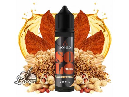 Příchuť 20ml v 60ml lahvičce - Bombo Solo Juice - Peanut Tobacco 20/60ml LAVAPE.CZ