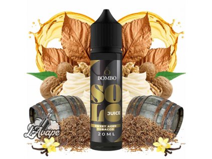 Příchuť 20ml v 60ml lahvičce - Bombo Solo Juice - Sweet Aged Tobacco 20/60ml LAVAPE.CZ